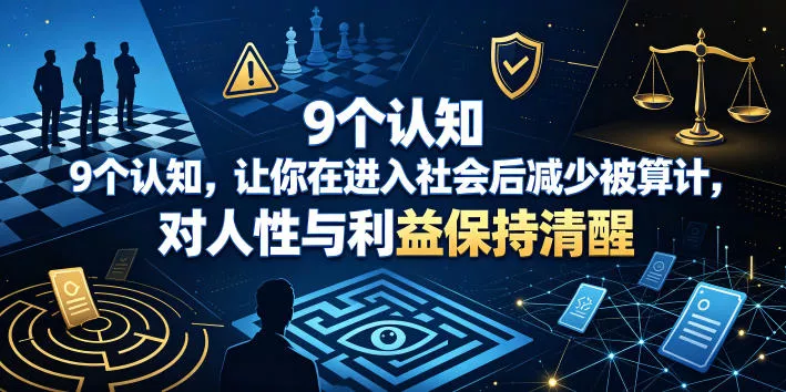 付费文章：9个认知，让你在进入社会后减少被算计，对人性与利益保持清醒-泡泡网赚