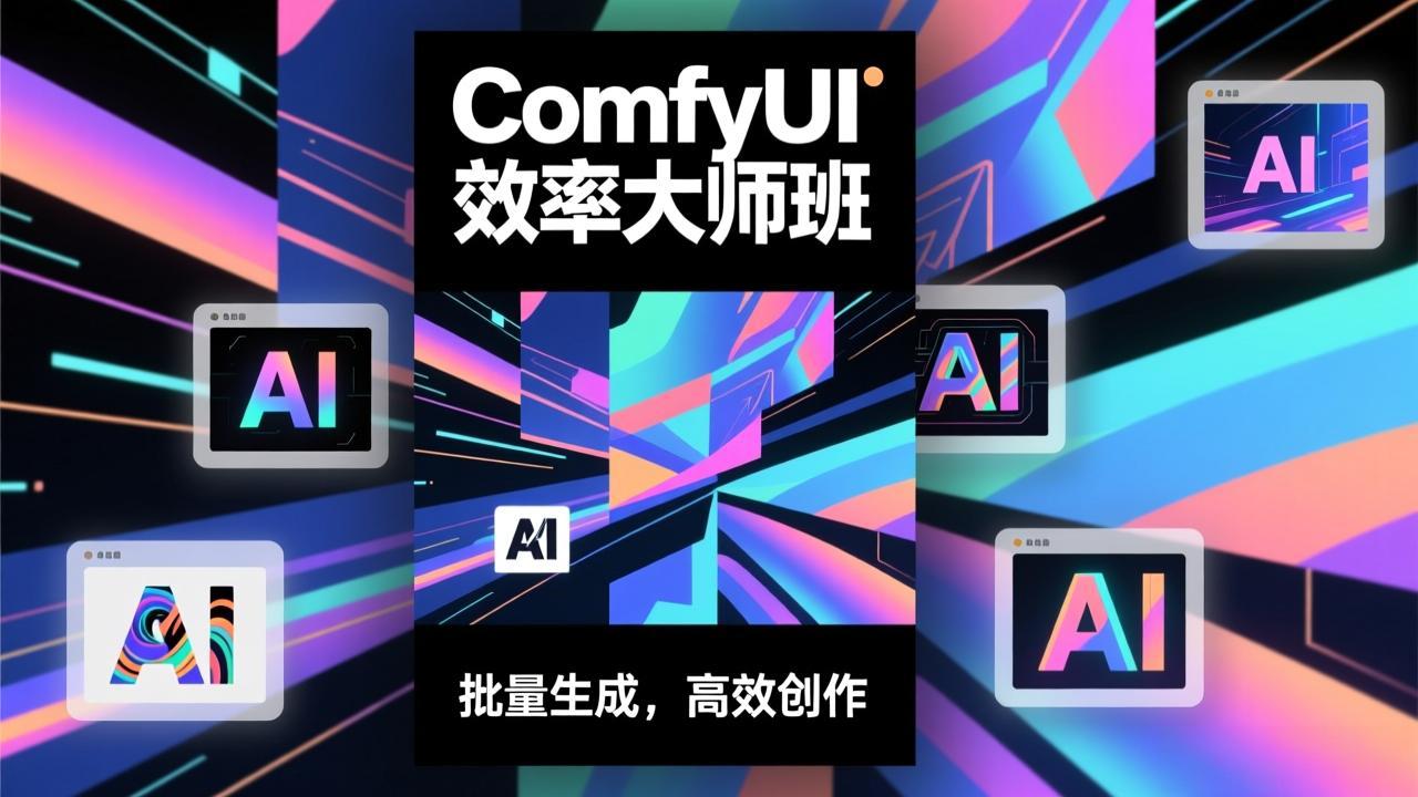 ComfyUI效率大师班：工作流搭建，批量生成，将个人AI出图效率提升5-10倍，月接单收入1-3万-泡泡网赚