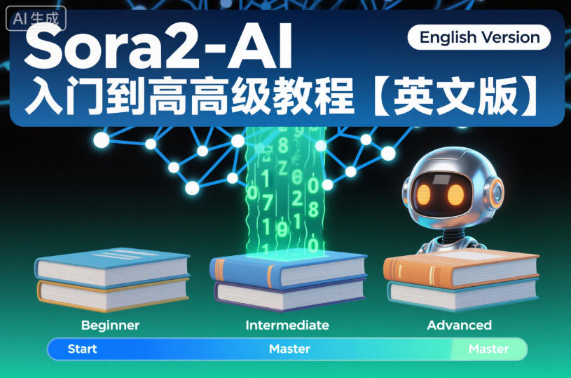 Sora2-AI入门到高级教程【英文版】-泡泡网赚