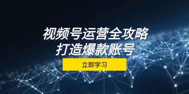 视频号运营全攻略，从定位到成交一站式学习，视频号核心秘诀，打造爆款…-泡泡网赚