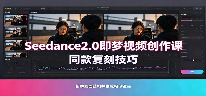 Seedance2.0即梦视频创作课：剧本式视频制作，同款复刻技巧，多行业案例落地教学-泡泡网赚