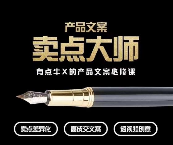 产品文案【卖点大师】高转化电商，有点牛X的产品文案必修课-泡泡网赚