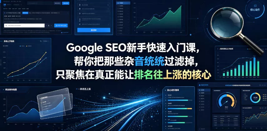 Google SEO新手快速入门课，帮你把那些杂音统统过滤掉，只聚焦在真正能让排名往上涨的核心动作【原创双语字幕】-泡泡网赚