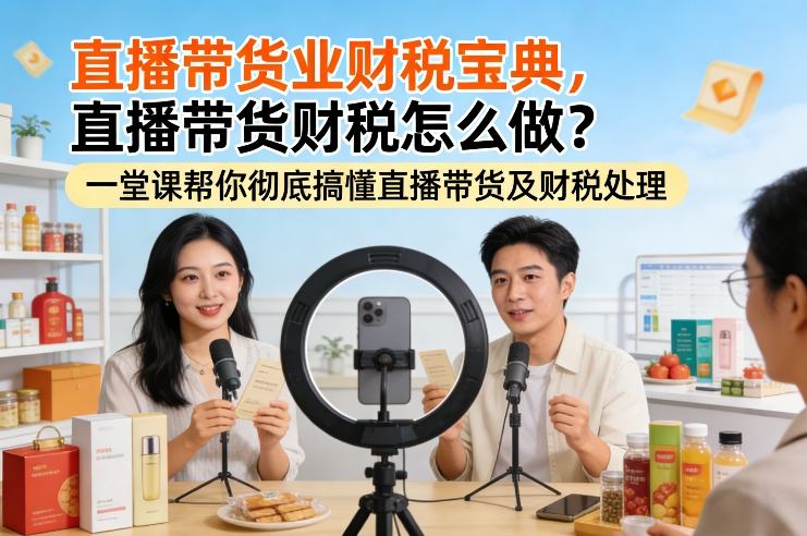 直播带货业财税宝典，直播带货财税怎么做？一堂课帮你彻底搞懂直播带货及财税处理-泡泡网赚