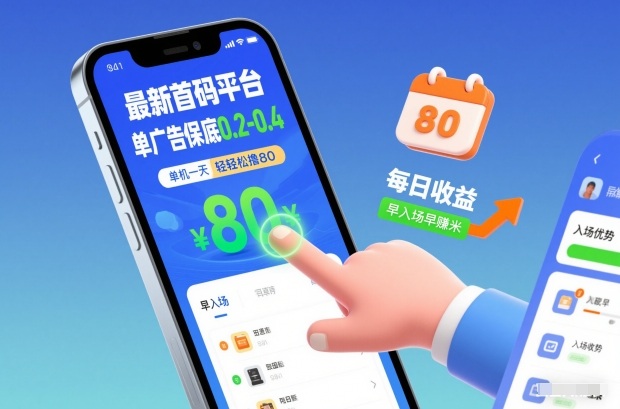 最新首码平台，单广告保底0.2-0.4，单机一天轻松撸80，早入场早賺米【揭秘】-泡泡网赚