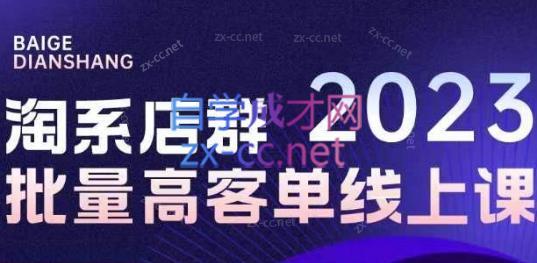 白戈电商·23年淘系批量高客单+24年全域电商矩阵-泡泡网赚