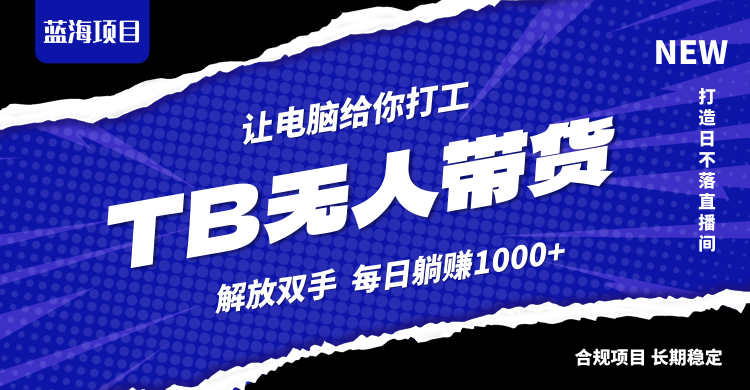 淘宝无人直播最新玩法，不违规不封号，轻松月入3W+-泡泡网赚