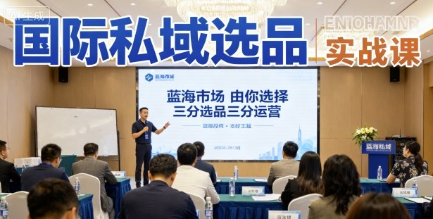 国际私域选品实战课，蓝海市场由你选择，七分选品三分运营-泡泡网赚
