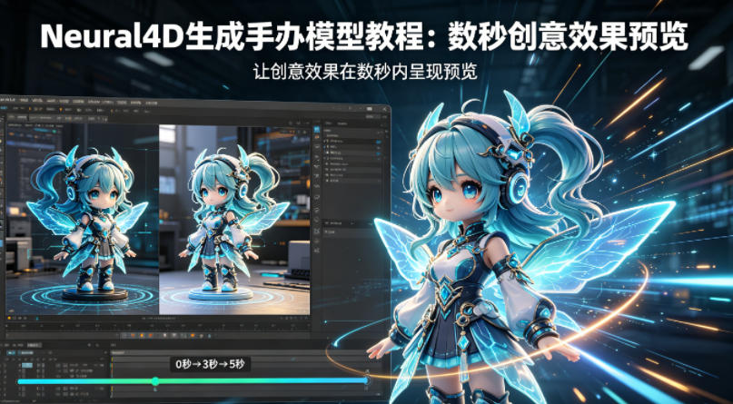 Neural4D生成手办模型教程，让创意效果在数秒内呈现预览-泡泡网赚