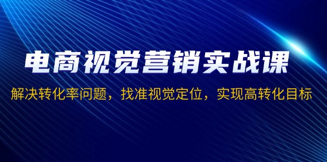 电商视觉营销实战课，解决转化率问题，找准视觉定位，实现高转化目标-泡泡网赚