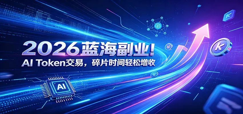 2026蓝海副业！AI Token交易，碎片时间轻松增收-泡泡网赚