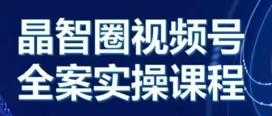 晶姐说直播·视频号全案实操课，从0-1全流程-泡泡网赚