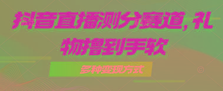 抖音直播测分赛道，多种变现方式，轻松日入1000+-泡泡网赚