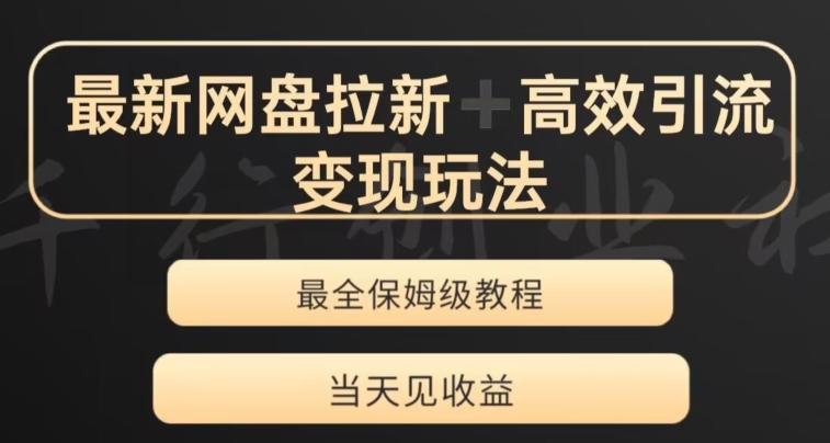 最新最全夸克网盘拉新变现玩法，多种裂变，举一反三变现玩法【揭秘】-泡泡网赚