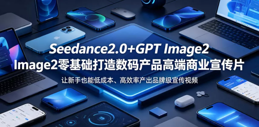Seedance2.0+GPT Image2零基础打造数码产品高端商业宣传片，让新手也能低成本、高效率产出品牌级宣传视频-泡泡网赚