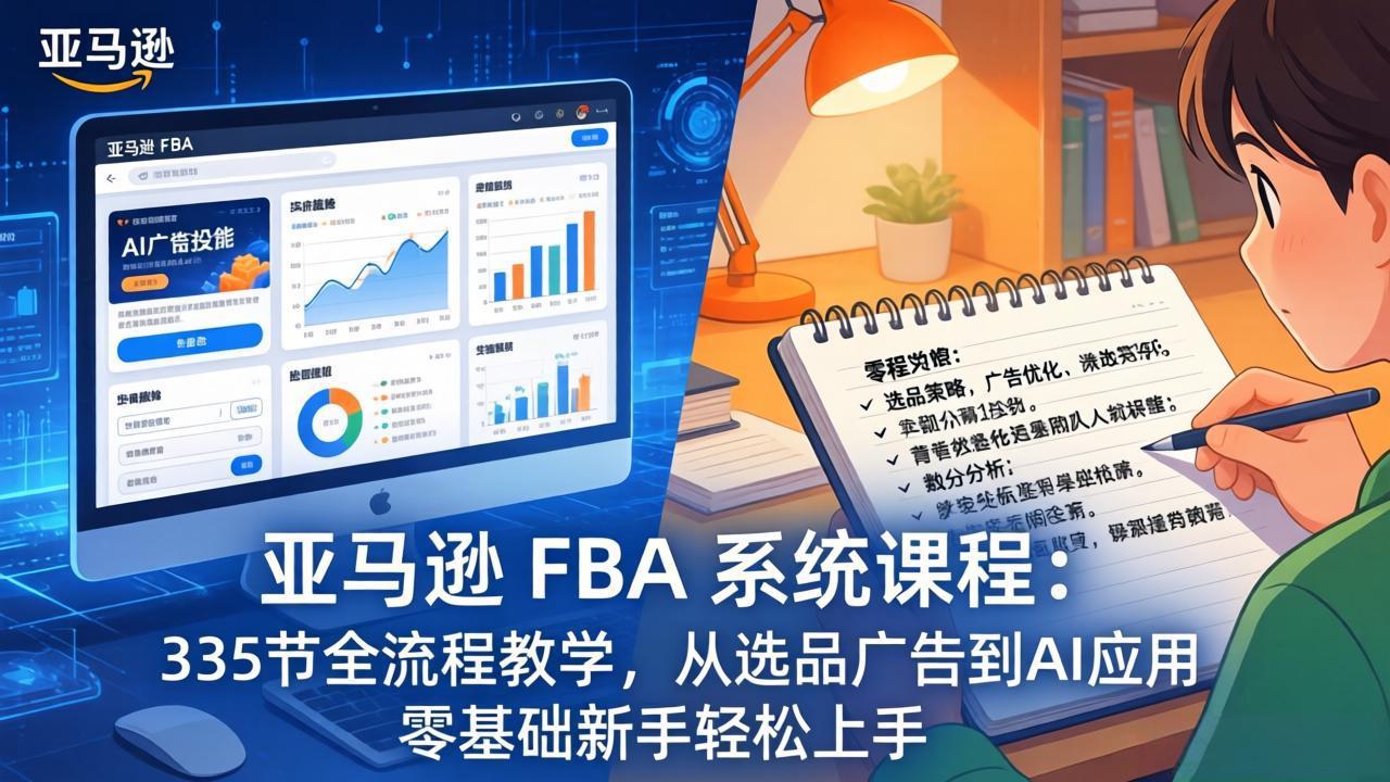 亚马逊 FBA 系统课程(更新26年3月-泡泡网赚