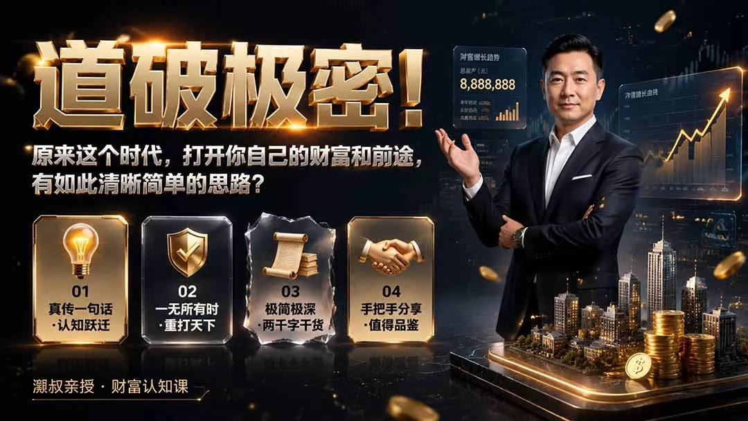 付费文章:道破极密!原来这个时代,打开你自己的财富和前途,有如此清晰简单的思路? 付费文章:道破极密!原来这个时代,打开你自己的财富和前途,有如此清晰简单的思路?