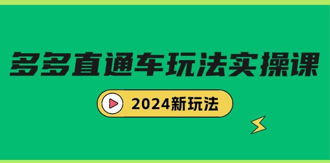(9412期)多多直通车玩法实战课，2024新玩法(7节课)-泡泡网赚