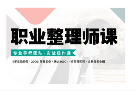 职业整理师培训(新版)，实战操作课-泡泡网赚