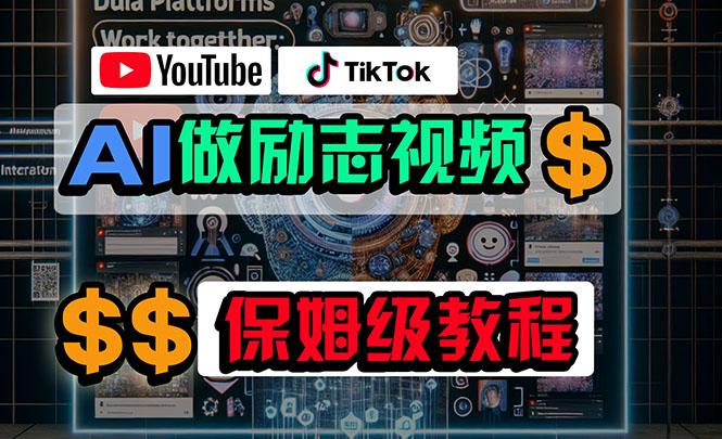 利用AI制作励志视频，在YouTube和TikTok赚钱，小白可做(附工具-泡泡网赚