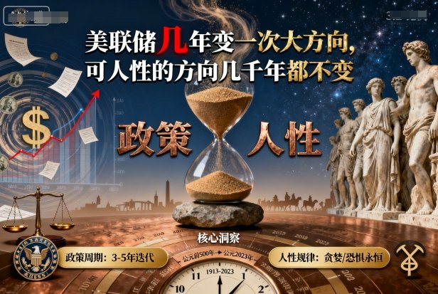 付费文章：美联储几年变一次大方向，可人性的方向几千年都不变-泡泡网赚