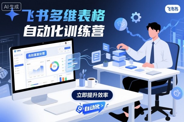 飞书多维表格自动化训练营，手把手教你告别重复处理，用多维表格开启高效办公新模式-泡泡网赚