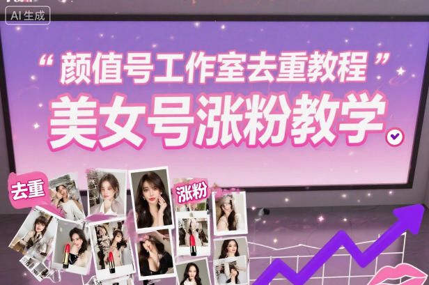 颜值号工作室去重教程，美女号涨粉教学-泡泡网赚