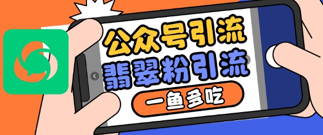 公众号利用推荐流量和搜一搜流量引流翡翠粉，一鱼多吃-泡泡网赚