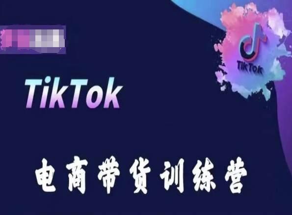 TikTok电商带货训练营，跟随时代潮流，跨境掘金-泡泡网赚