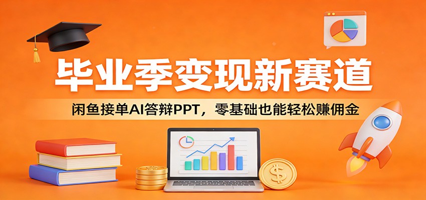 毕业季变现新赛道：闲鱼接单AI答辩PPT，零基础也能轻松赚佣金-泡泡网赚