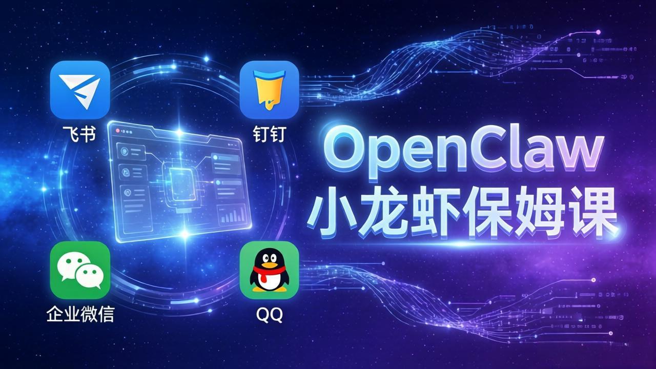 OpenClaw小龙虾保姆课： Windows/macOS/Linux/Docker全系统安装，飞书+钉钉+企业微信+QQ 全接入-泡泡网赚