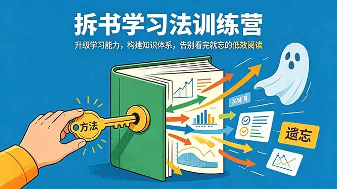 拆书学习法训练营，升级学习能力，构建知识体系，，告别看完就忘的低效阅读-泡泡网赚