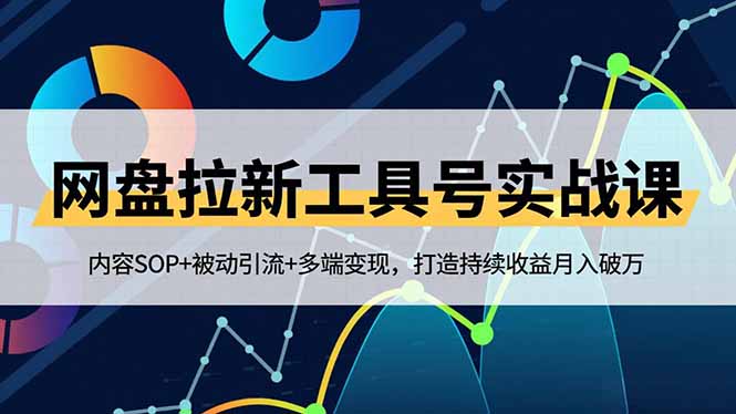 网盘拉新工具号实战课，内容SOP+被动引流+多端变现，打造持续收益月入破万-泡泡网赚