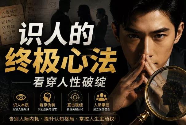付费文章：识人的终极心法——看穿人性破绽-泡泡网赚