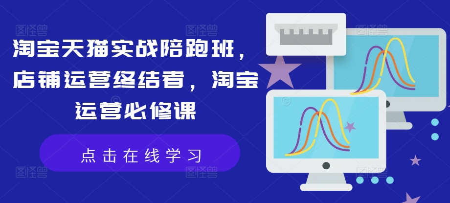淘宝天猫实战陪跑班，店铺运营终结者，淘宝运营必修课-泡泡网赚