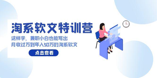 (9588期)淘系软文特训营：这样学，兼职小白也能写出月收过万到年入50万的淘系软文-泡泡网赚