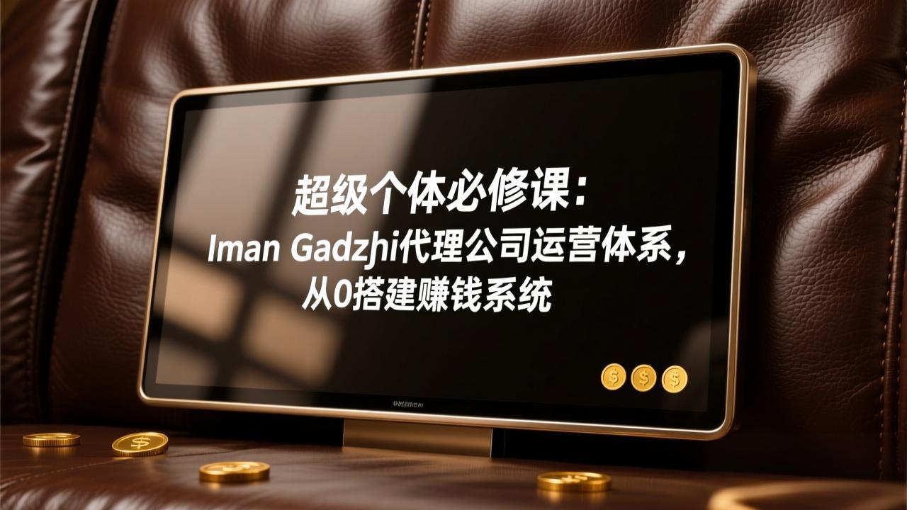 超级个体必修课：Iman Gadzhi代理公司运营体系，从0搭建赚钱系统-泡泡网赚