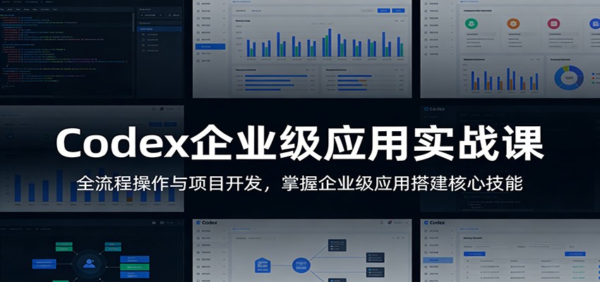 Codex企业级应用实战课：全流程操作与项目开发，掌握企业级应用搭建核心技能-泡泡网赚