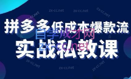 卡卡老师·拼多多低成本爆款流实战私教课-泡泡网赚