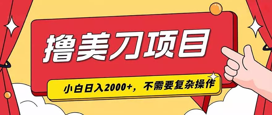 撸美刀，单日收入2000+，小白可做-泡泡网赚