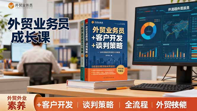 外贸业务员成长课：职业素养+客户开发+谈判策略、掌握全流程外贸技能-泡泡网赚