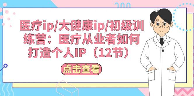医疗ip/大健康ip/初级训练营：医疗从业者如何打造个人IP(12节-泡泡网赚