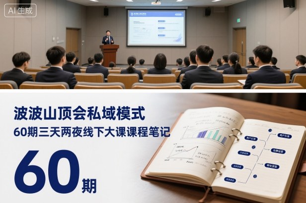 波波山顶会私域模式60期三天两夜线下大课课程笔记(文档)-泡泡网赚