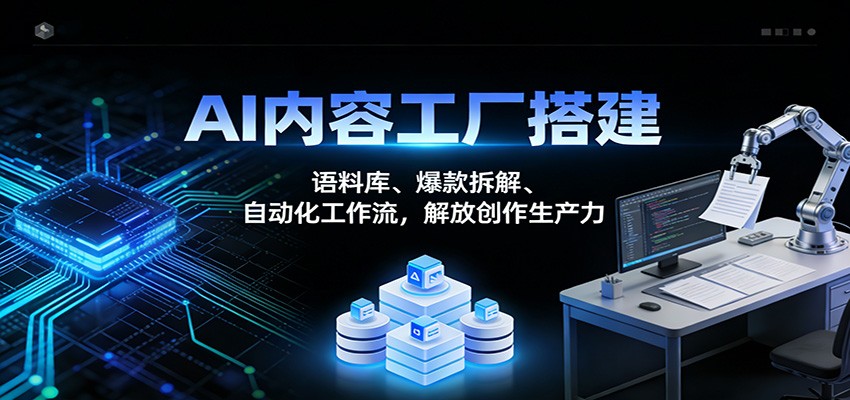 AI内容工厂搭建：语料库、爆款拆解、自动化工作流，解放创作生产力-泡泡网赚