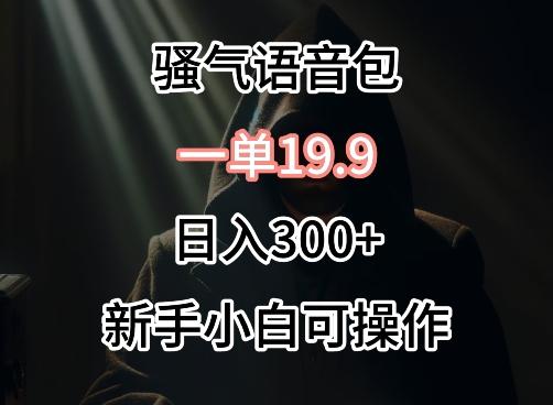 0成本卖骚气语音包，一单19.9.日入300+【揭秘】-泡泡网赚