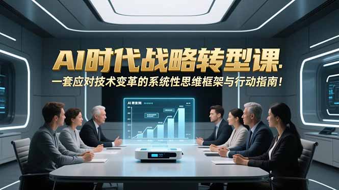 AI时代战略转型课：一套应对技术变革的系统性思维框架与行动指南！-泡泡网赚