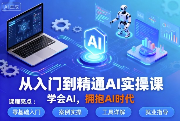 从入门到精通AI实操课，学会AI，拥抱AI时代-泡泡网赚
