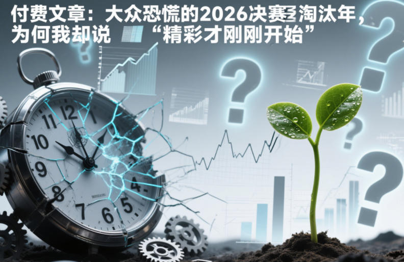 付费文章：大众恐慌的2026决赛淘汰年，为何我却说“精彩才刚刚开始”？-泡泡网赚
