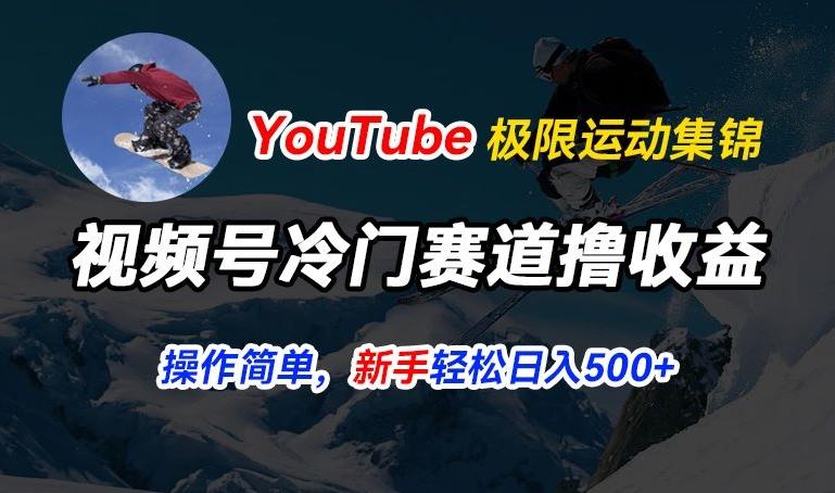 视频号冷门赛道撸收益，YouTube搬运极限运动集锦，暴力起号，操作简单流量高，轻松日入5张【揭秘】-泡泡网赚