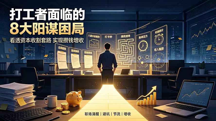 付费文章：打工者面临的8大阳谋困局，看透资本收割套路实现攒钱增收-泡泡网赚